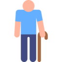 people,sign,men,stick man,cane